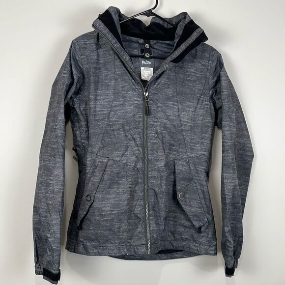 Pulse Women’s Ski Snow Jacket XS Gray Waterproof Windproof - Picture 1 of 10